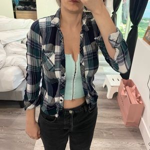 Rails flannel plaid shirt S